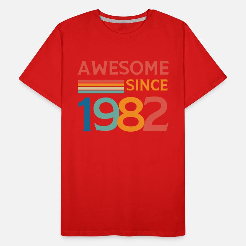 Awesome since 1982 Men's Premium Organic T-Shirt