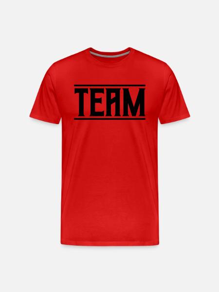 team - Men's Premium Organic T-Shirt - red