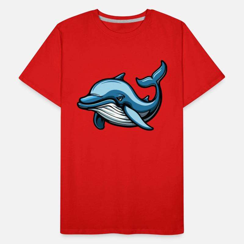 delfin comic Männer Premium Bio T-Shirt