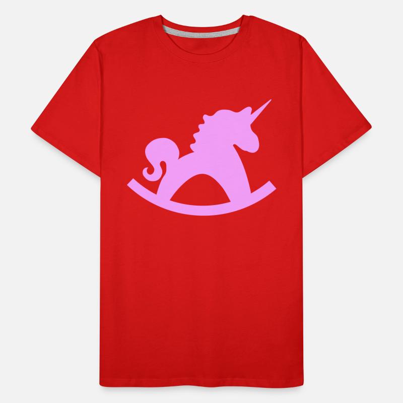 Licorne Cheval à bascule T-shirt bio Premium Homme