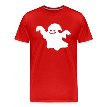 Fantôme - T-shirt bio Premium Homme - rouge - Devant - Damien (186cm)