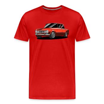 Giulia Rossa Sprint - Männer Premium Bio T-Shirt - Rot - Vorne - Damien (186cm)