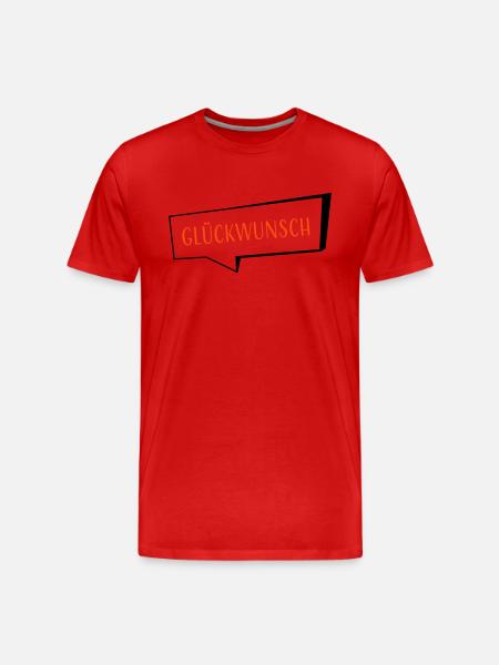 Congratulations two-tone - Men's Premium Organic T-Shirt - red