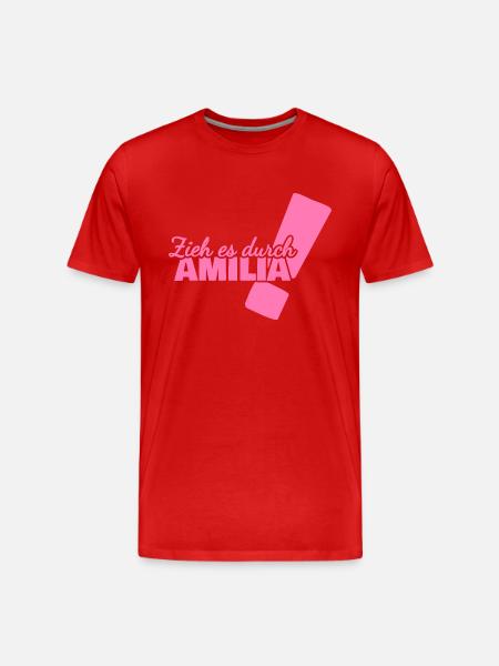 First name Amilia - Men's Premium Organic T-Shirt - red