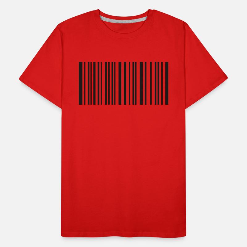 Barcode Männer Premium Bio T-Shirt