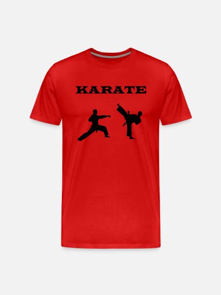 karate - Männer Premium Bio T-Shirt - Rot