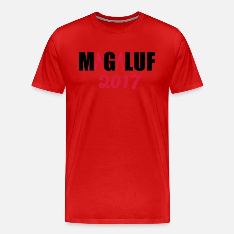 Magaluf 2017 - Männer Premium Bio T-Shirt - Rot