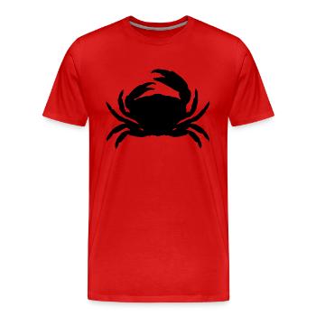 Le crabe - T-shirt bio Premium Homme - rouge - Devant - Damien (186cm)