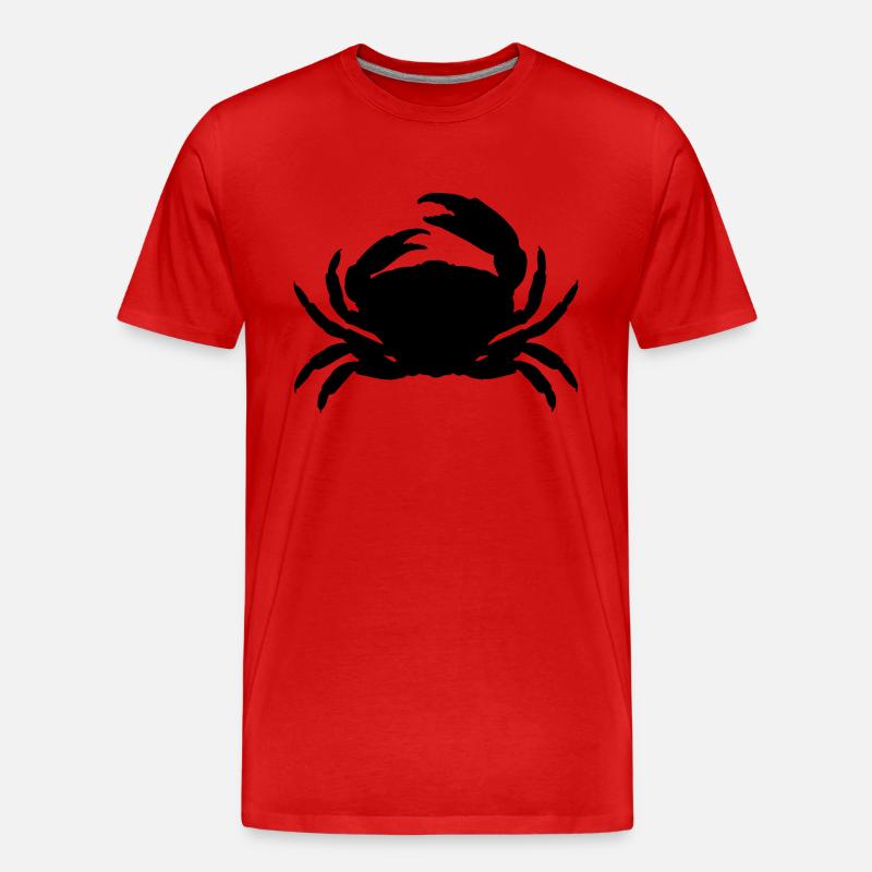 Die Krabbe - Männer Premium Bio T-Shirt - Rot