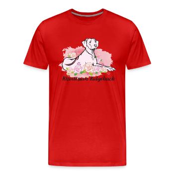 Rhodesian Ridgeback - Männer Premium Bio T-Shirt - Rot - Vorne - Damien (186cm)
