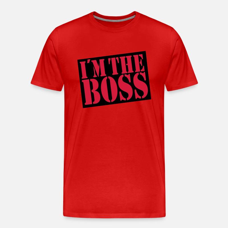 Boss - Männer Premium Bio T-Shirt - Rot