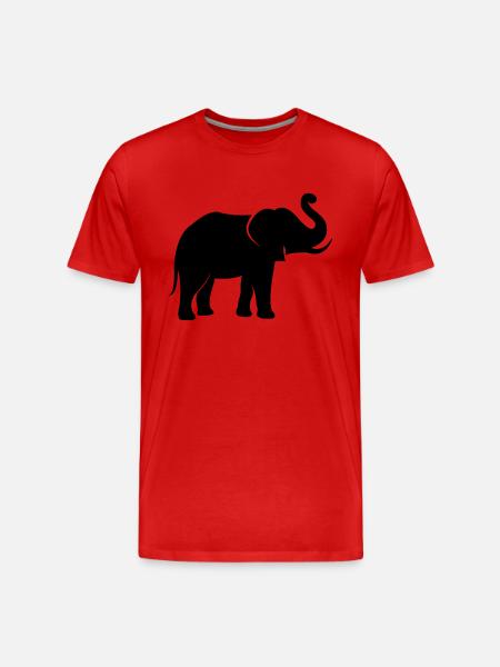 elefant_002 - Men's Premium Organic T-Shirt - red