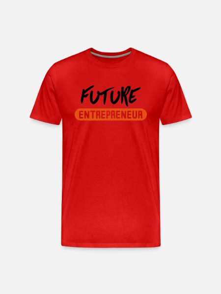 future entrepreneur - Männer Premium Bio T-Shirt - Rot