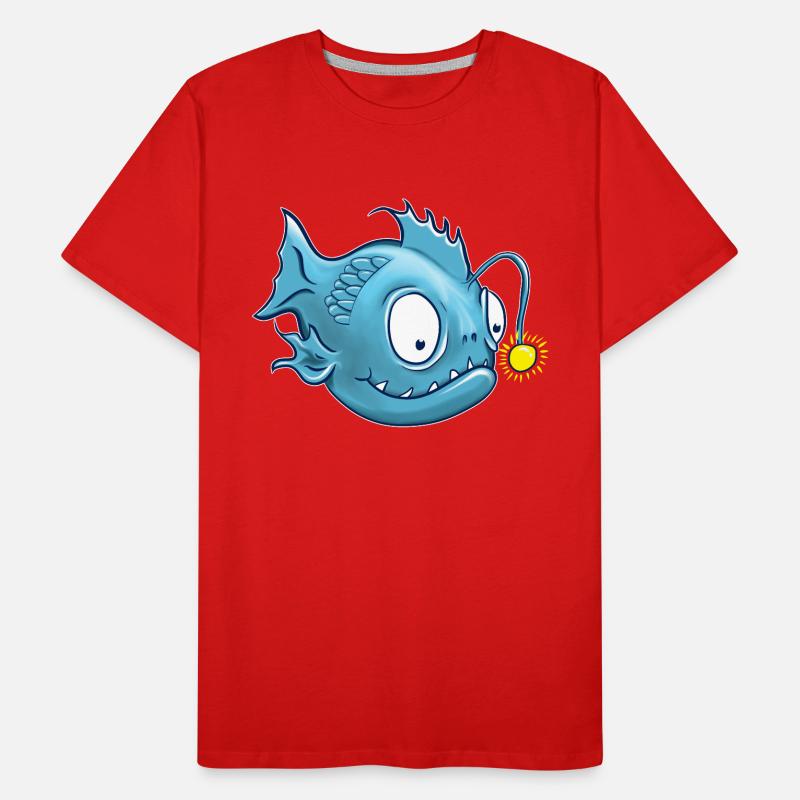 Laternenfisch oder auch Anglerfisch Männer Premium Bio T-Shirt
