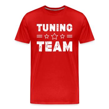 Équipe de tuning - T-shirt bio Premium Homme - rouge - Devant - Damien (186cm)