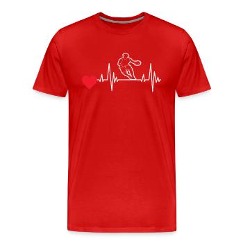 Basketball Basketball Club Basketball Lovers - T-shirt bio Premium Homme - rouge - Devant - Damien (186cm)