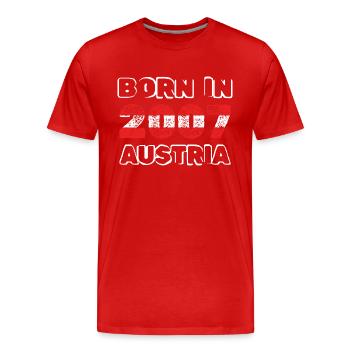 Austria 2007 - Men's Premium Organic T-Shirt - red - Front - Damien (186cm)