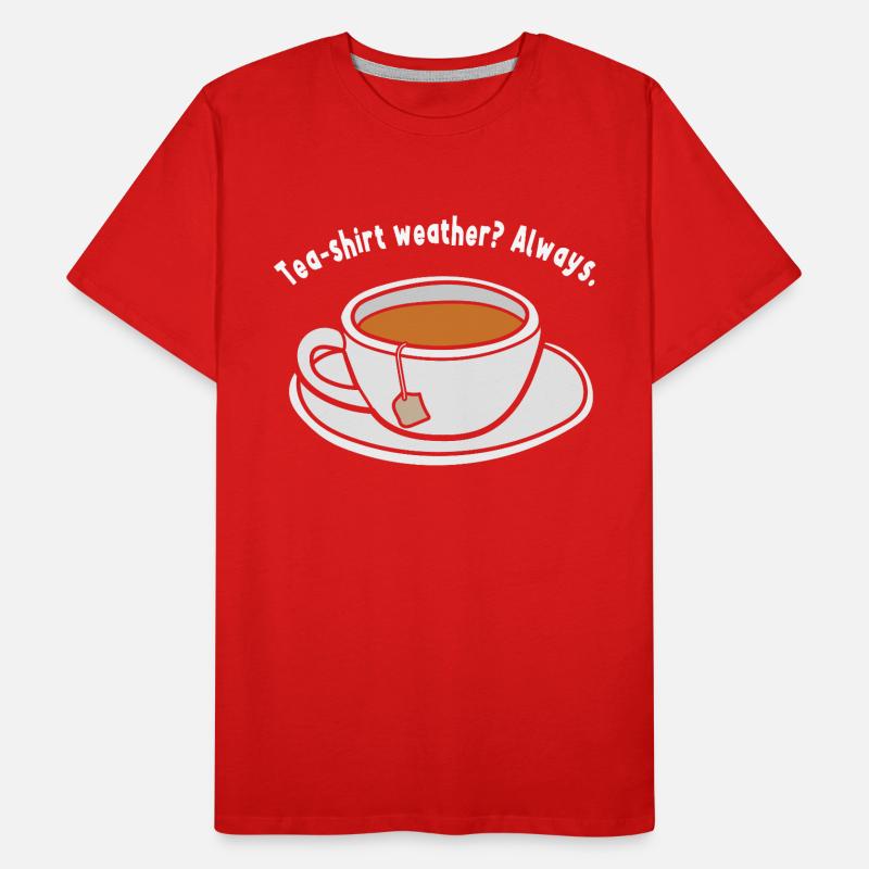 Tee Humor Teebeutel Teetrinker Lustiger Tee Männer Premium Bio T-Shirt
