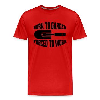 Garden Hobby Gardener Gardener Gardening Gardening - Men's Premium Organic T-Shirt - red - Front - Damien (186cm)