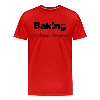 Stem Funny Physics Statement Baking pour les débutants - T-shirt bio Premium Homme - rouge - Devant - Damien (186cm)