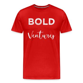 startup community statement birthday present - Männer Premium Bio T-Shirt - Rot - Vorne - Damien (186cm)