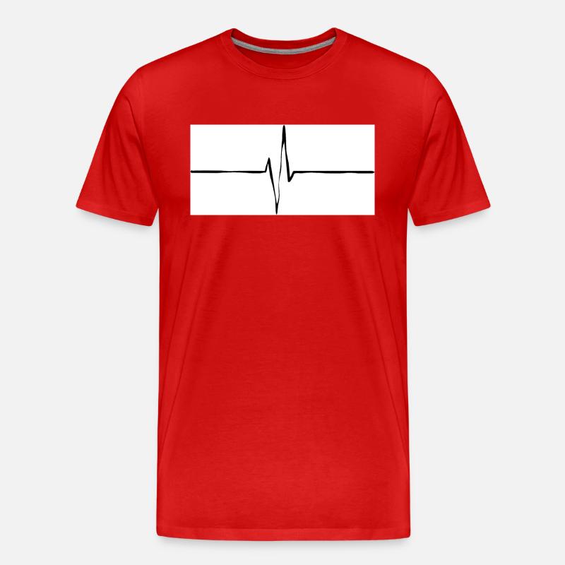 Beat - Männer Premium Bio T-Shirt - Rot