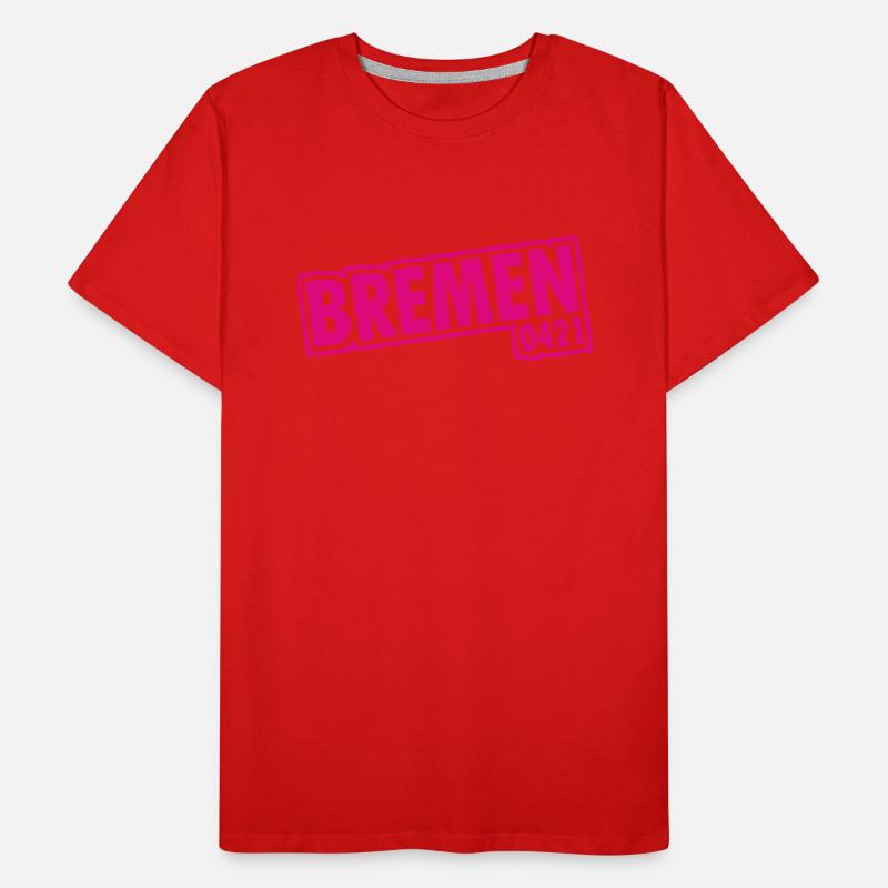 Bremen - 0421 - Area Code Men's Premium Organic T-Shirt