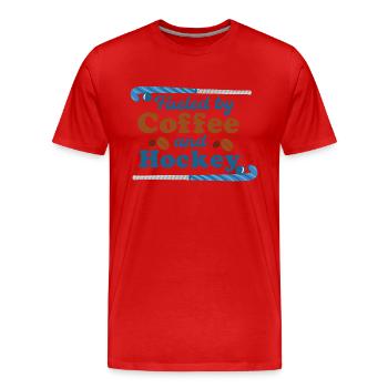 Floorball Hockey Hockey Joueurs de hockey Hockey Café - T-shirt bio Premium Homme - rouge - Devant - Damien (186cm)