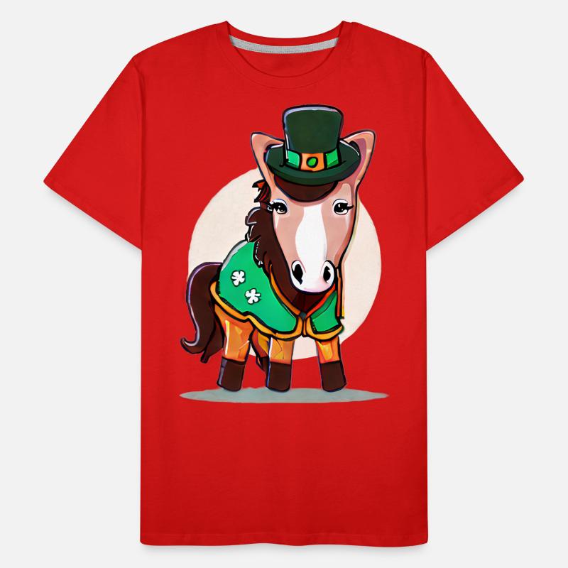 Cheval de la Saint-Patrick T-shirt bio Premium Homme