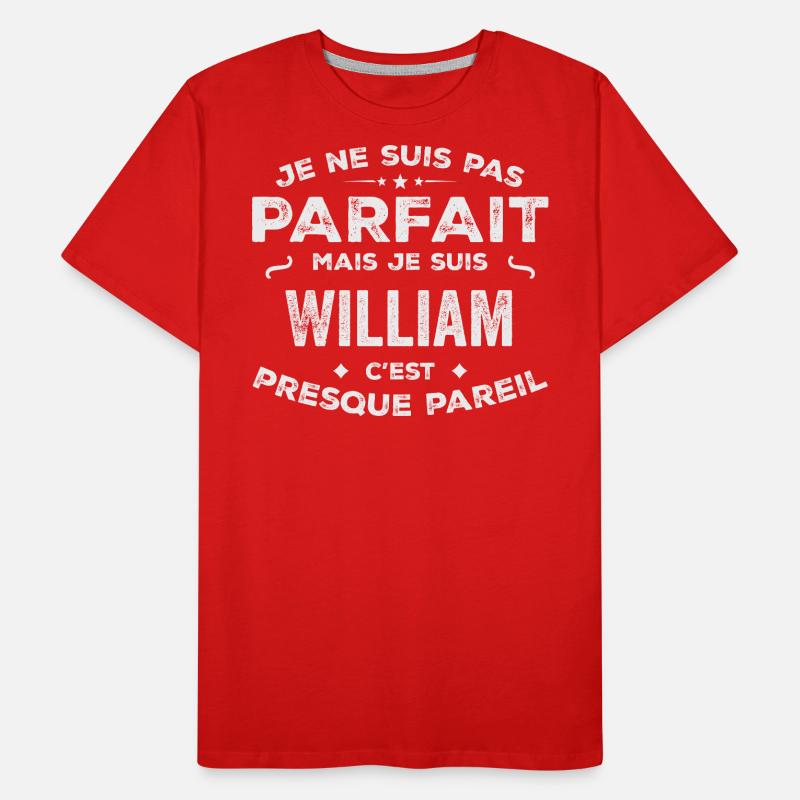 William Ein Vorname, eine Geschichte, eine Persönlichkeit Männer Premium Bio T-Shirt