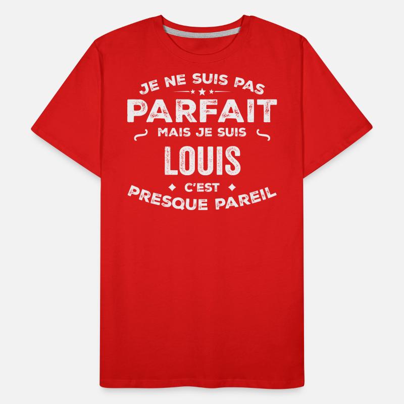 Louis Ein Vorname, eine Geschichte, eine Persönlichkeit Männer Premium Bio T-Shirt