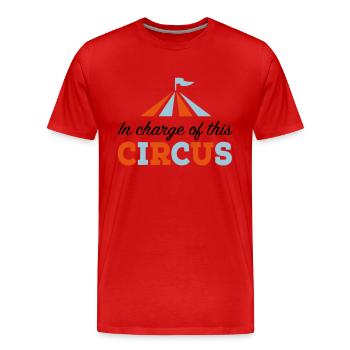 Chef - Männer Premium Bio T-Shirt - Rot - Vorne - Damien (186cm)