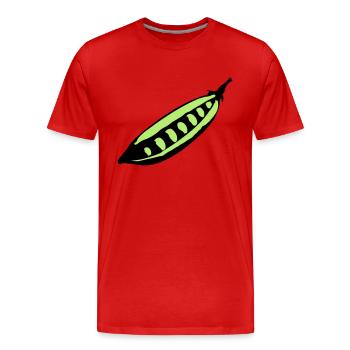Pois - T-shirt bio Premium Homme - rouge - Devant - Damien (186cm)
