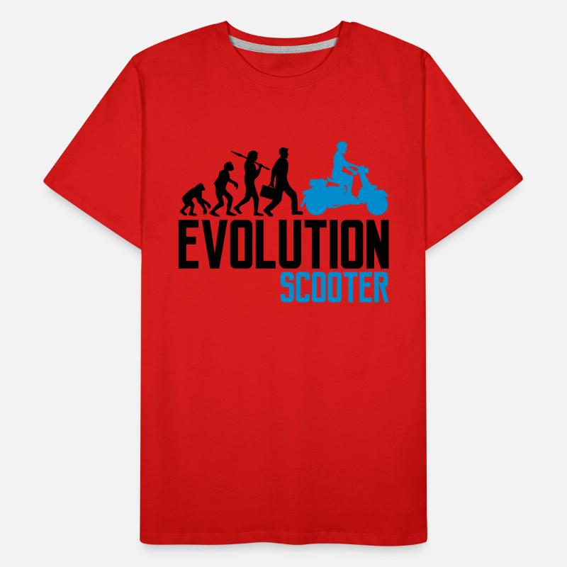motor evolution elektroroller clipart elek Männer Premium Bio T-Shirt