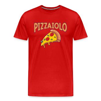 Pizza - Männer Premium Bio T-Shirt - Rot - Vorne - Damien (186cm)