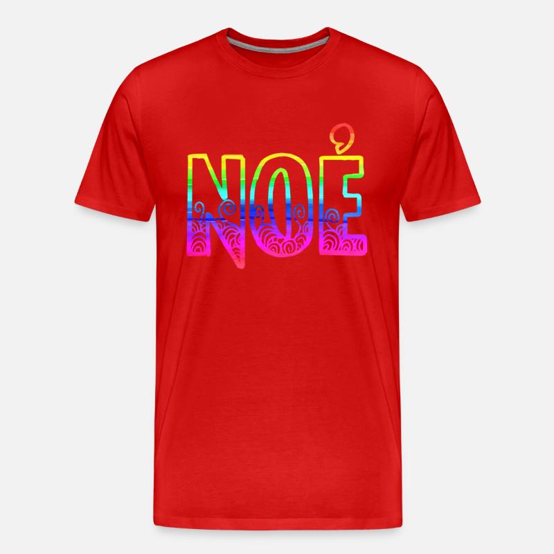 noe rs regenbogen - Männer Premium Bio T-Shirt - Rot