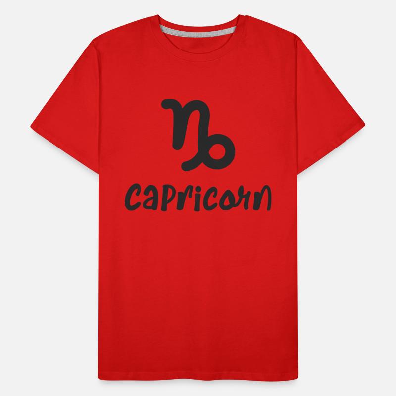 Steinbock Sternzeichen Männer Premium Bio T-Shirt