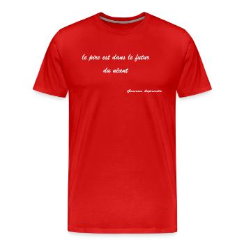 phrase kipprenlo2 - T-shirt bio Premium Homme - rouge - Devant - Damien (186cm)