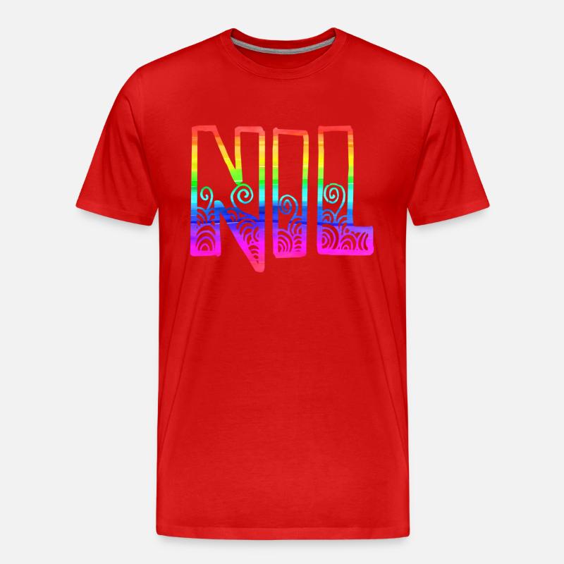 nil rs regenbogen - Männer Premium Bio T-Shirt - Rot
