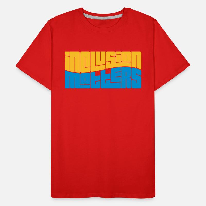 l’inclusion, ça compte Logo École T-shirt bio Premium Homme