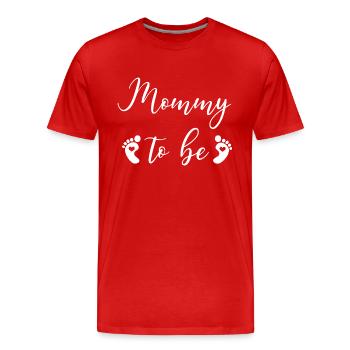 Schwangerschaft Babyparty Babyshower Boy Girl - Männer Premium Bio T-Shirt - Rot - Vorne - Damien (186cm)