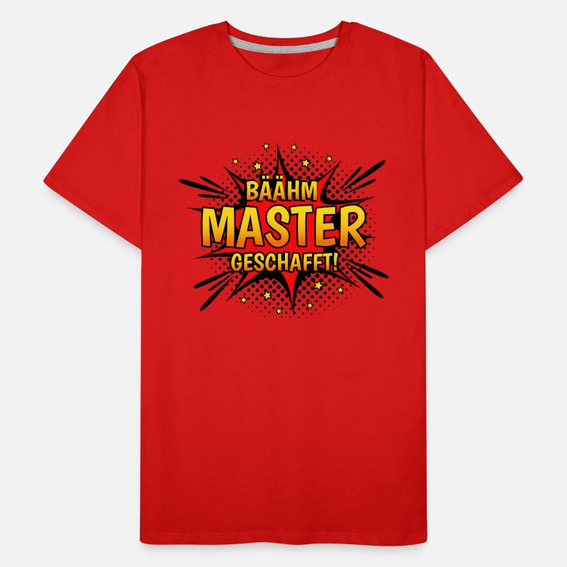 Master Level Complete Masterabschluss Geschenk Männer Premium Bio T-Shirt