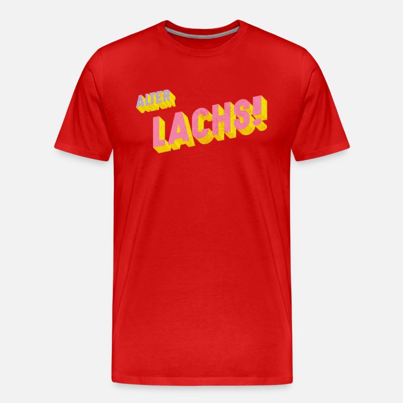 Alter Lachs - Männer Premium Bio T-Shirt - Rot