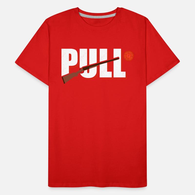 Pull Skeet Shooting Trapshooting Men's Premium Organic T-Shirt