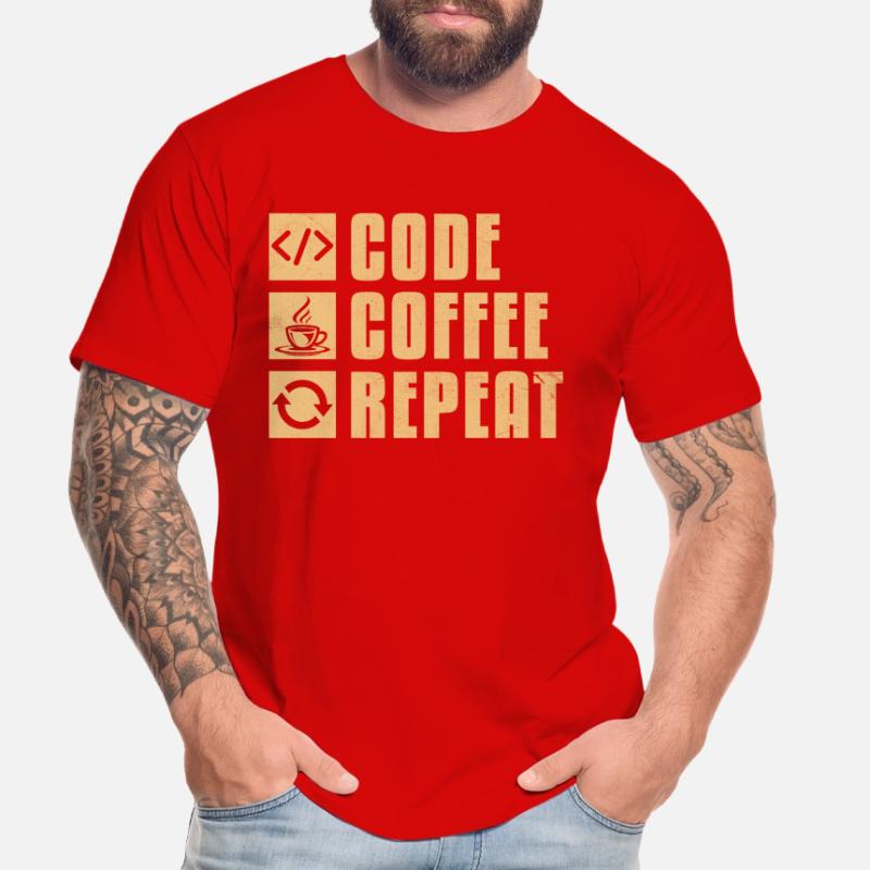 Kaffee-Codierung Programmierer Programmierer Entwickler Nerd Coff Männer Premium Bio T-Shirt