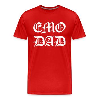 Emo Dad - Unique Gift - Emo Dad - Men's Premium Organic T-Shirt - red - Front - Damien (186cm)