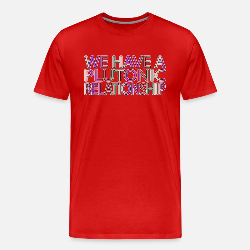 blagues télescopes déclaration astronomie - T-shirt bio Premium Homme - rouge