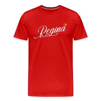 Regina Custom Name for Women Kids Toddlers - - Men's Premium Organic T-Shirt - red - Front - Damien (186cm)