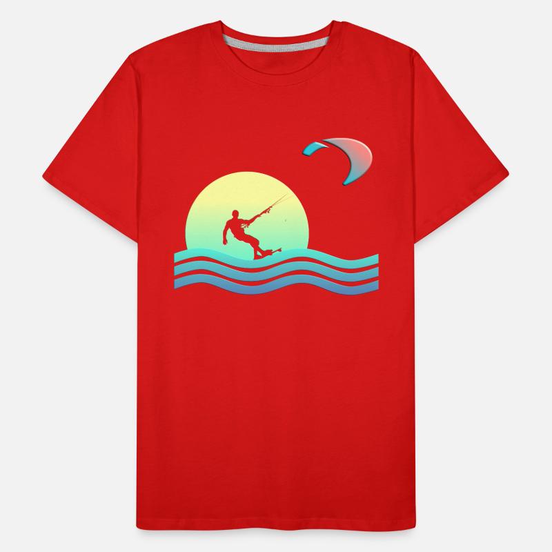 Windkind Kitesurfer Männer Premium Bio T-Shirt