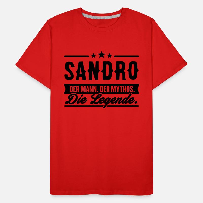 Man Myth Legend Sandro T-shirt bio Premium Homme
